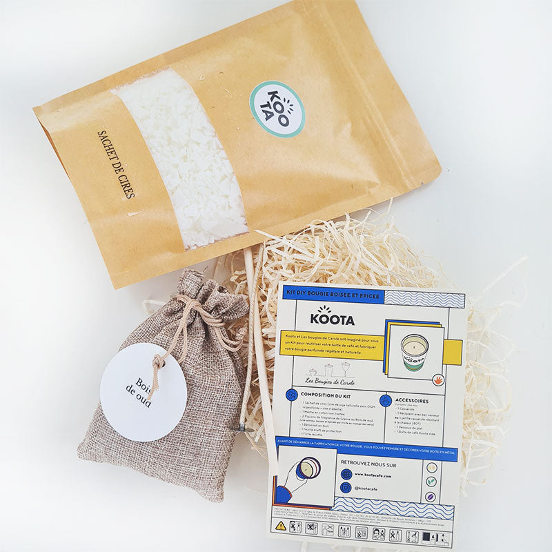 Kit DIY Bougie Boisée et épicée